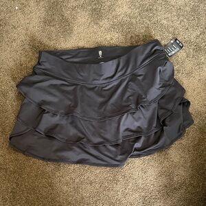 Ideology Black Tiered Ruffle Active Skort